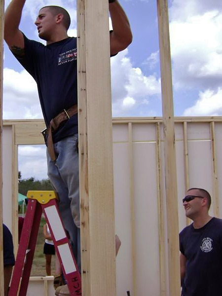 FDNY Ten House Firefighters Jimmy Sands (right) and Vinny Fennimore (left)