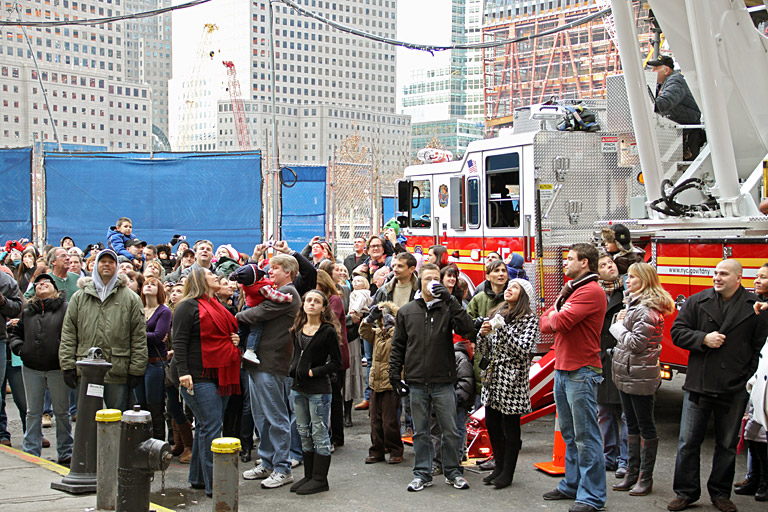 Santa being rescued by Ladder  15