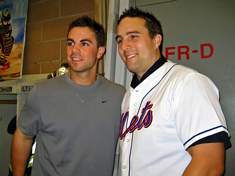 David Wright of the New York Mets visits the Ten House, date unknown