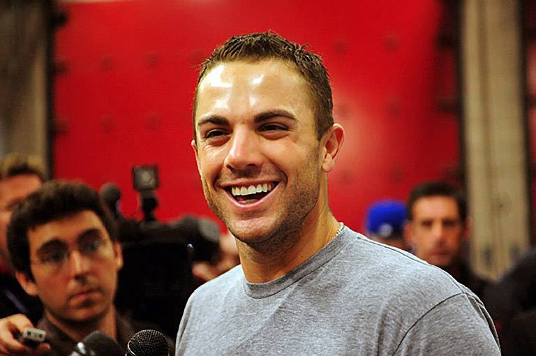 David Wright of the New York Mets visits the Ten House, September 10, 2010