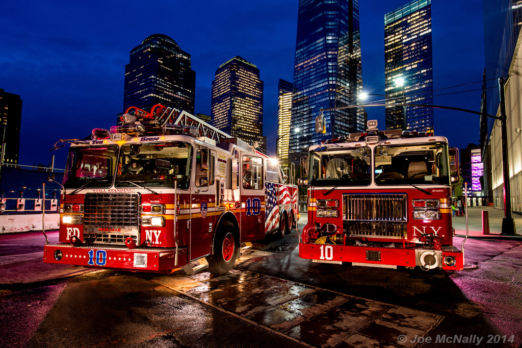 "A Postcard for FDNY" . © Joe McNally Photography 2014