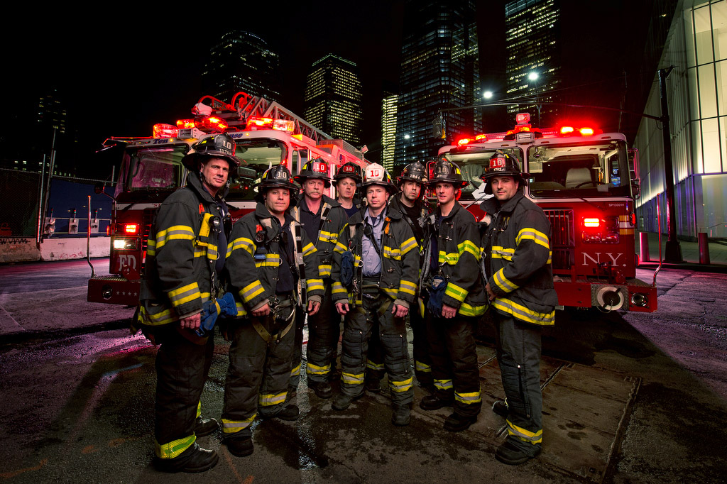 "A Postcard for FDNY" . © Joe McNally Photography 2014